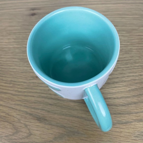 Maven teal and tan stone wear geometric boho mug - Picture 8 of 8